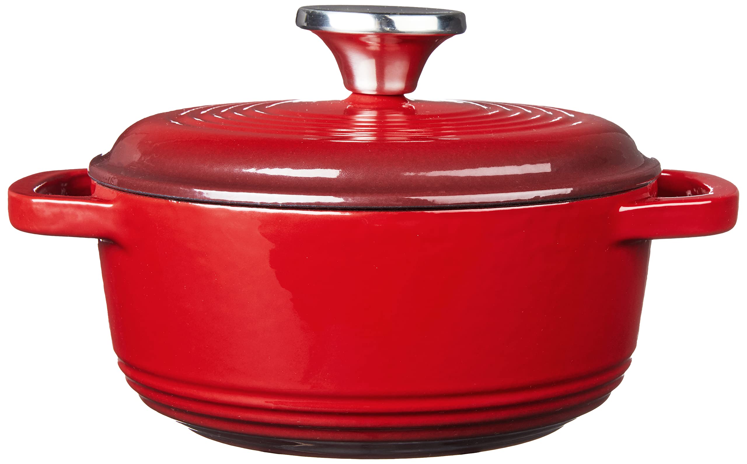 Lodge 1.5 Quart Enameled Cast Iron Dutch Oven With Lid - Dual Handles - Oven Safe Up To 500 F Or On Stovetop - Use To Marinate,